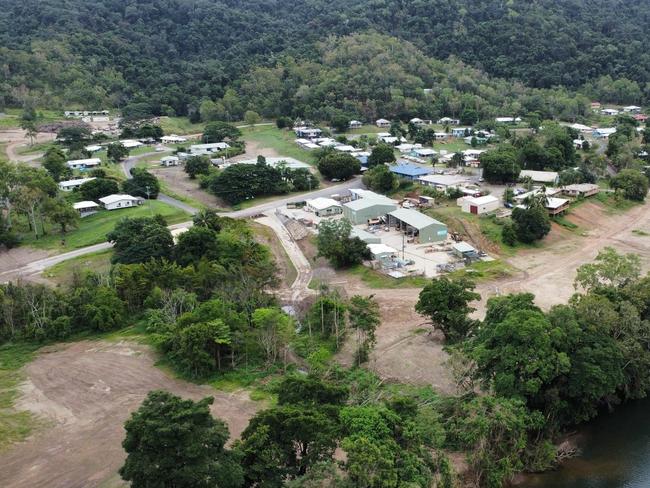 QBuild workers have completed works within the remote Indigenous community of Wujal Wujal. Picture: Mapping the Digital Gap/Facebook