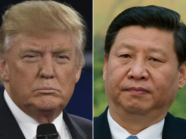 US President Donald Trump and China's leader Xi Jinping. Picture: AFP