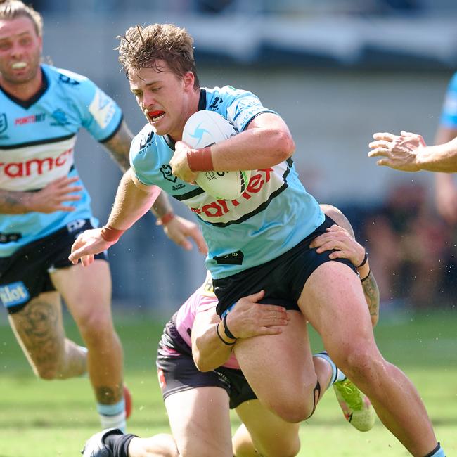 Jesse Colquhoun of the Sharksis an impressive rookie. Picture: Brett Hemmings/Getty Images