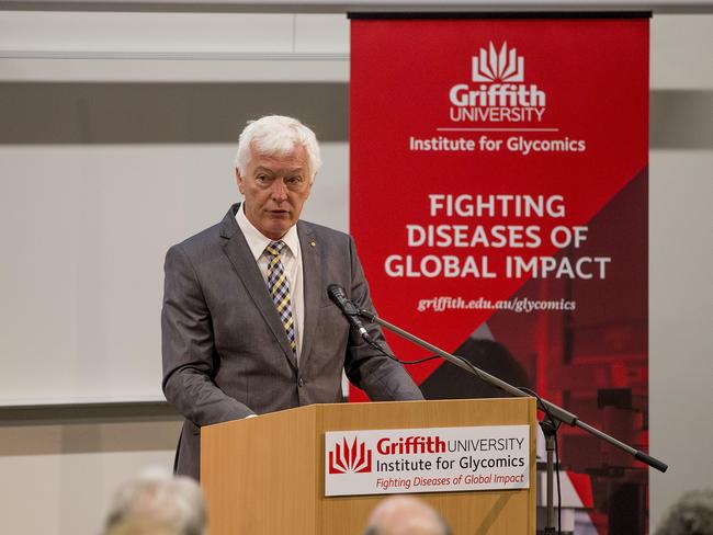 Professor Michael Good, attending a media event as Gold Coast Griffith University's Institute for Glycomics begins a new trial for a vaccine for Malaria. Picture: Jerad Williams