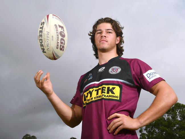 Redcliffe Mal Meninga Cup player Lewis Symonds pictured at Marsden SHS. Picture: John Gass