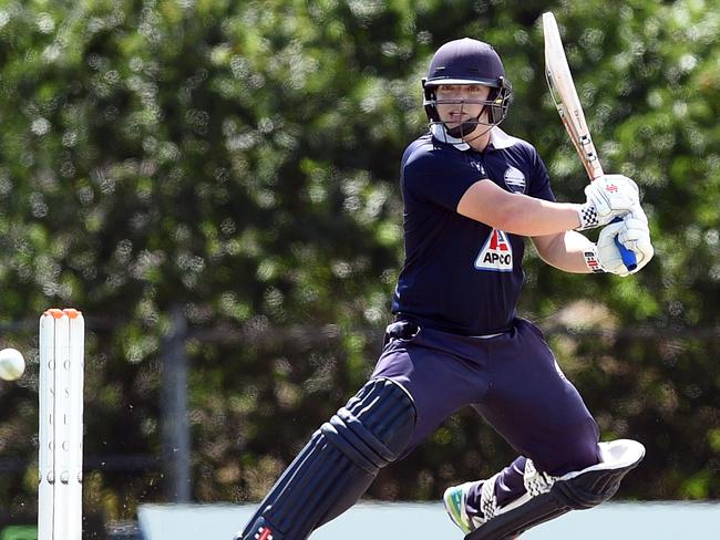 Tom Jackson batting for Geelong.