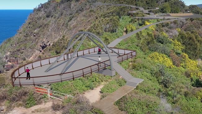 One of the concept designs for Winney Bay clifftop walk – among 10 council projects forging ahead.