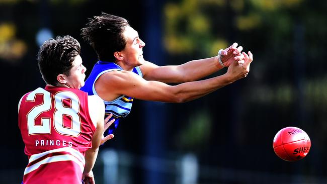 South Australian Zachary Dumesny has shown an ability to play at either end of the ground. Picture: AAP/Mark Brake