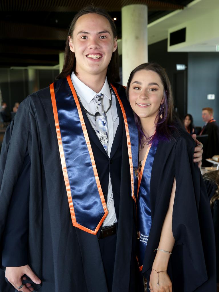 Western Heights College graduation at GMHBA stadium. Picture: Mike Dugdale