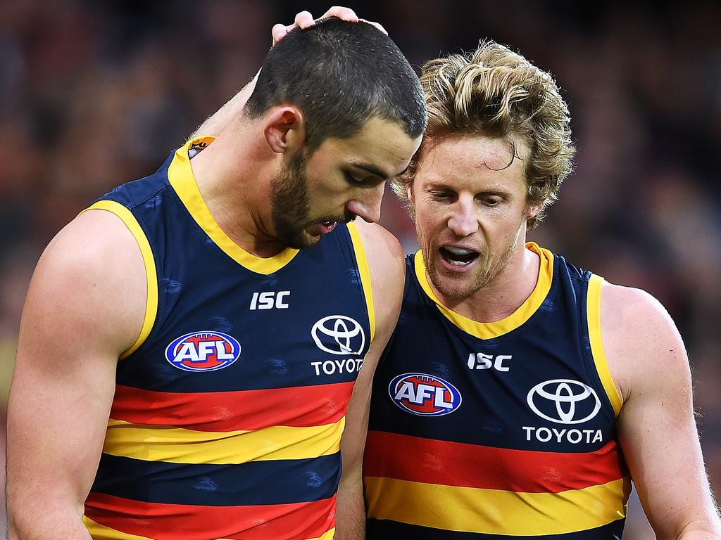 Rory Sloane has heaped praise on former captain Taylor Walker. Picture: Getty Images