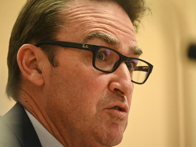 Treasury Secretary Steven Kennedy speaks during a Senate inquiry at Parliament House in Canberra, Tuesday, June 9, 2020. (AAP Image/Lukas Coch) NO ARCHIVING