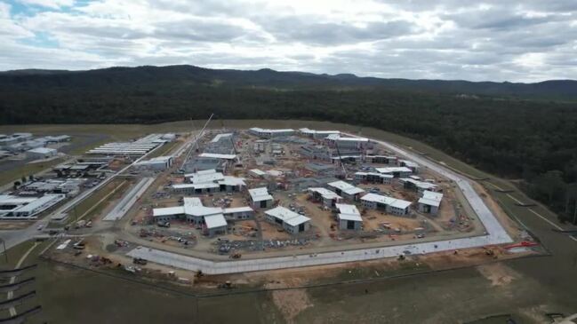 Aerial footage of construction of Lockyer Valley Correctional Centre