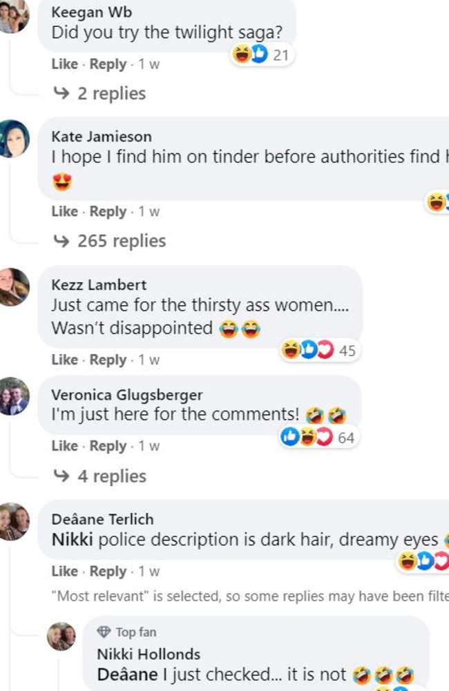 Aussie women deliver the zingers in the Victoria Police Facebook comment section.