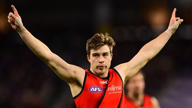 Zach Merrett has developed a reputation as one of the AFL’s best outside midfielders at Essendon.