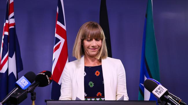 SYDNEY, AUSTRALIA : NewsWire Photos - FEBRUARY 04 2025; Minister for Transport Jo Haylen addresses the media in a press conference in Sydney. Picture: NewsWire/ Gaye Gerard