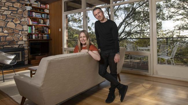 Jet O'Rourke and Melanie Tokley were lucky to buy their home in Lynton in March this year before the interest rate rise. Picture: Naomi Jellicoe