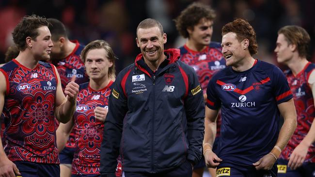 Demons coach Simon Goodwin and his troops will be hoping they can get a big crowd to the SCG on Monday.