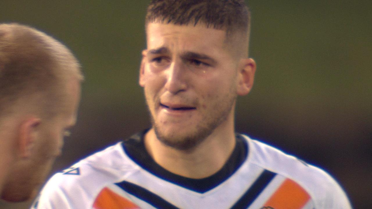 Adam Doueihi was emotional after the Tigers loss to the Knights.