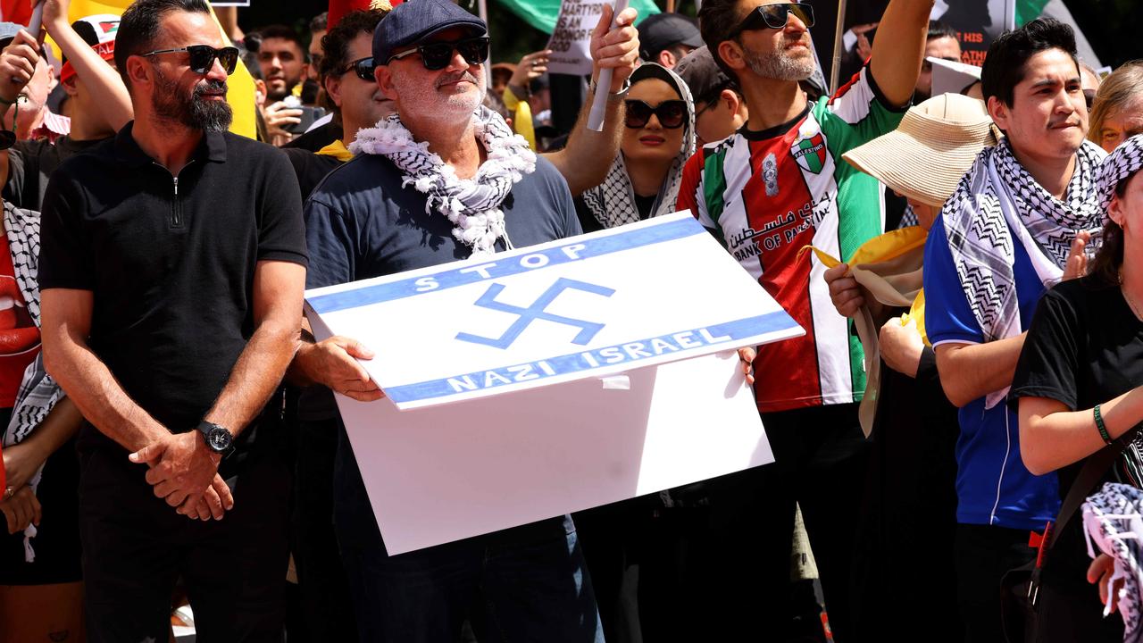 Top Melb restaurateur charged with Nazi sign at pro-Palestinian rally