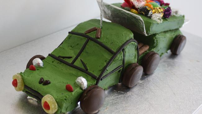 Loveable because it’s not perfect - the tip truck cake. Photo: Felicity Glennie-Holmes