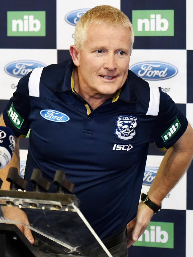 Geelong list manager Stephen Wells. Picture: Nigel Hallett