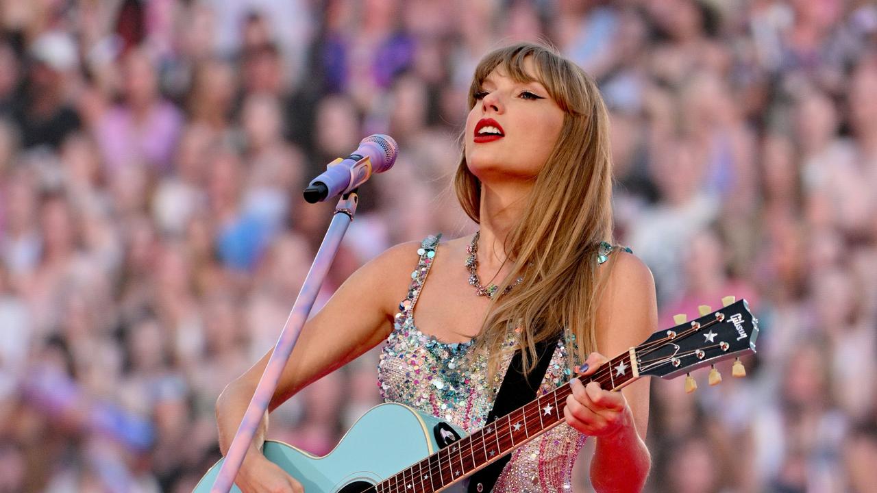 Taylor Swift performs onstage during night two of Taylor Swift | The Eras Tour at GEHA Field at Arrowhead Stadium in Kansas City, Missouri. Photo: Fernando Leon/Getty Images