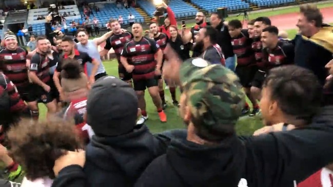 JCU Mariners celebrate their FNQ Rugby title
