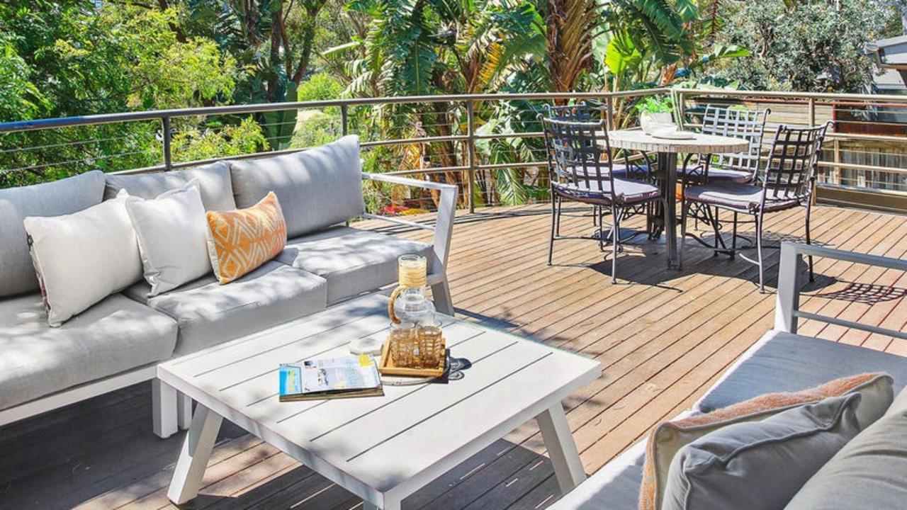 The deck in Mr Albanese’s new home. Picture: Realestate.com.au