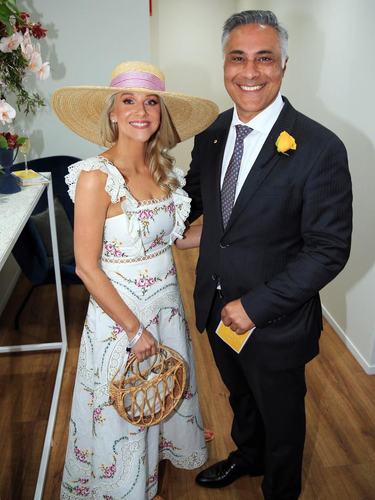 Latitude CEO Ahmed Fahour with his partner Hannah Holmes. Picture: Aaron Francis