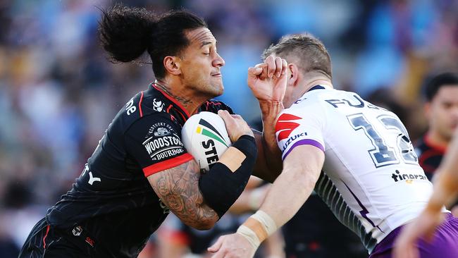 James Gavet has joined the Knights after three seasons with the Warriors. Picture: Getty Images