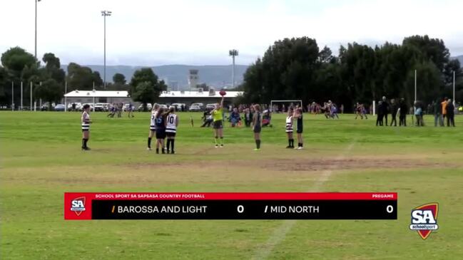 Replay: School Sport SA Sapsasa Country Football Carnival - Barossa and Light v Mid North (Div 1 Girls)