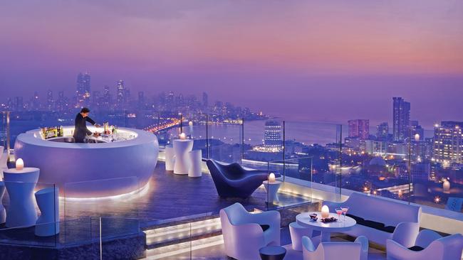 The glamorous side of Mumbai at a rooftop bar. Tata Consultancy Services, based in the city, has made the short list.