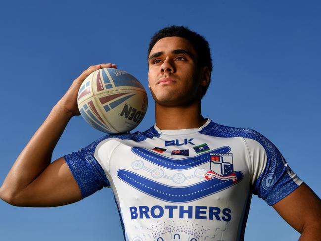 Ignatius Park College rugby league players for the Aaron Payne Cup. Jonah Raidaveta. Picture: Evan Morgan