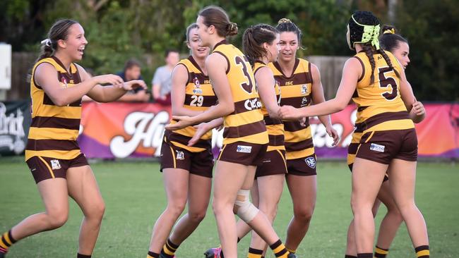 Aspley QAFLW player Rania Crozier. Photo: AFLQ.