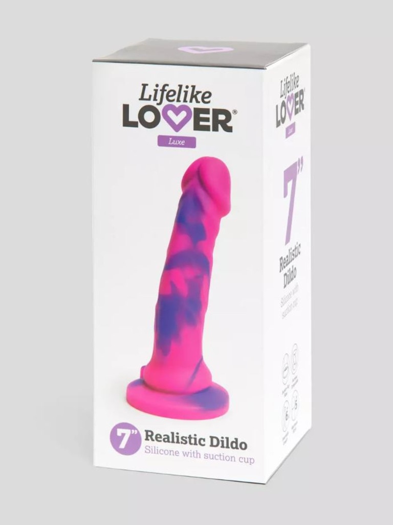 Lifelike Lover Luxe Realistic Multicoloured Silicone Dildo. Picture: Lovehoney