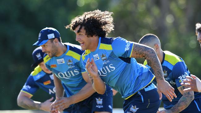 Kevin Proctor during the Gold Coast Titans training session at Parkwood on the Gold Coast, Friday, June 9, 2017. (AAP Image/Dave Hunt) NO ARCHIVING