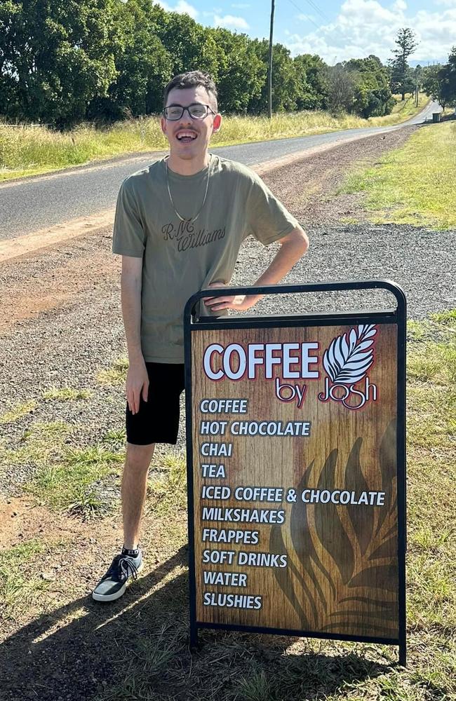 Joshua Poole, 24, owner of Coffee By Josh. Picture: Supplied/Coffee By Josh