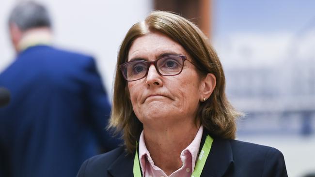 CANBERRA, AUSTRALIA, NewsWire Photos. OCTOBER 26, 2023: Governor of the Reserve Bank of Australia Michele Bullock appears before Senate estimates at Parliament House in Canberra. Picture: NCA NewsWire / Martin Ollman