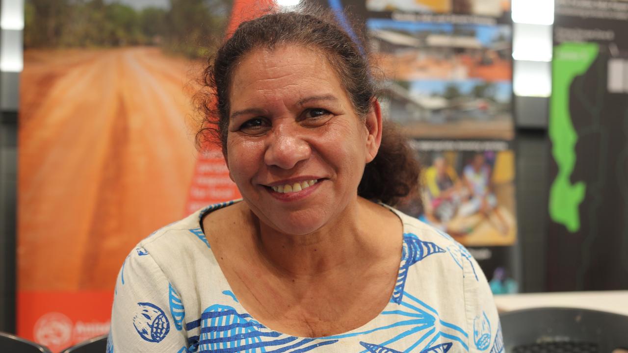 Aboriginal Justice Agreement director Leanne Liddle at the launch of the new justice initiatives for Groote Archipelago on Friday February 2. Picture: Zizi Averill