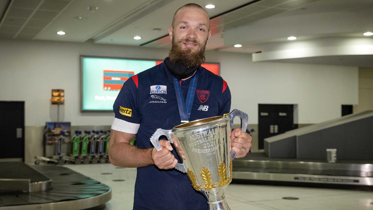 AFL Premiership captain Max Gawn is back in Melbourne. Picture: Mark Stewart