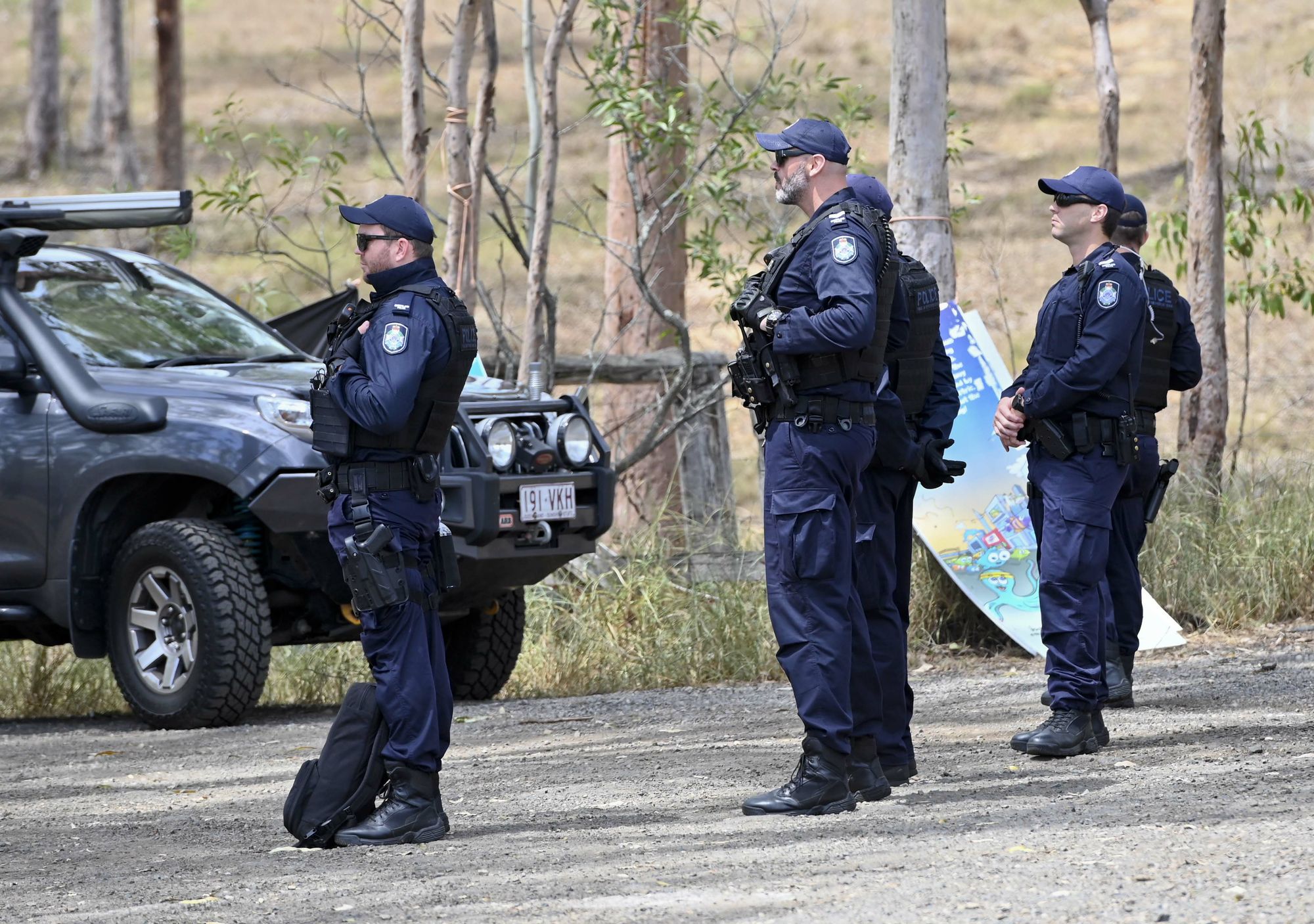 Deebing Creek Aboriginal protest camp broken up by police. Picture: Cordell Richardson