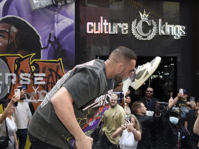 MELBOURNE, AUSTRALIA - NewsWire Photos FEBRUARY 18, 2023: Mike Maljak, US podcaster/YouTuber, meets fans at Culture Kings in central Melbourne. Picture: NCA NewsWire / Andrew HenshawNOTE: CULTURE KINGS MANAGER REQUESTED STORY NOT BE RELEASED UNTIL SATURDAY NIGHT.