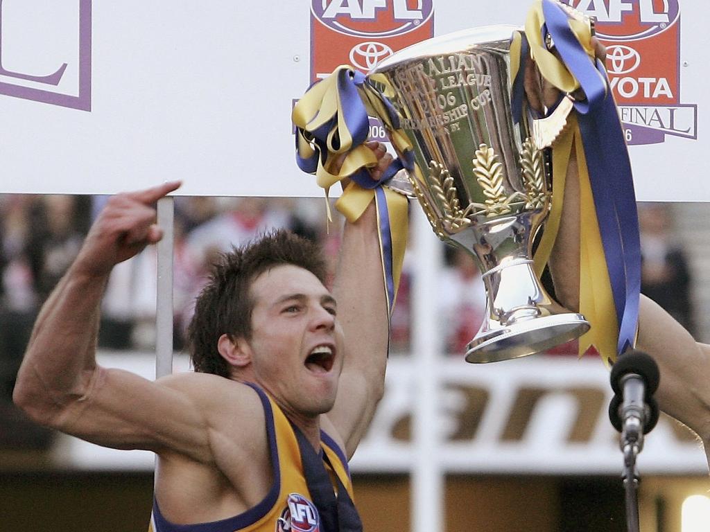 Troubled AFL star Ben Cousins plays for the West Coast Eagles for