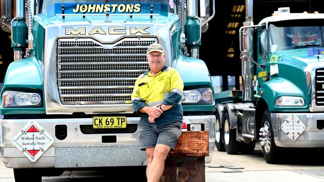 Truck-driving veteran, of 29 years, Tony Hutchison welcomed the announcement. Mr Hutchinson works as a MC driver and truck-driving assesor at Johnstons Transportation in Marrickville. Picture: Jeremy Piper