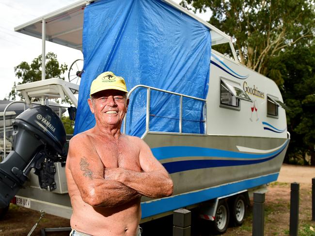 Townsville City Council are proposing a new strategy changing their free camp grounds to a daily fee. Al Toombes 75, with his homemade campervan/boat