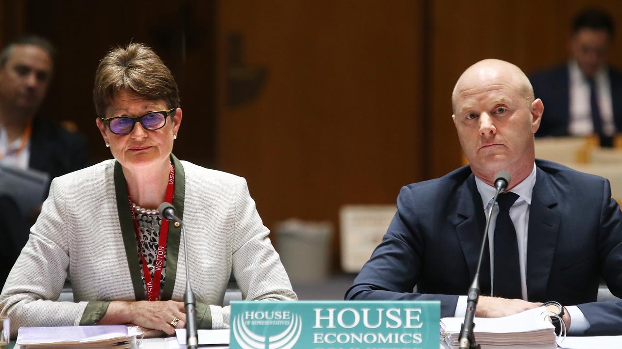 Former CBA Chairman Catherine Livingstone cut then CEO Ian Narev’s bonus to zero after Austrac launched legal action over money laundering breaches in 2017. Picture Kym Smith