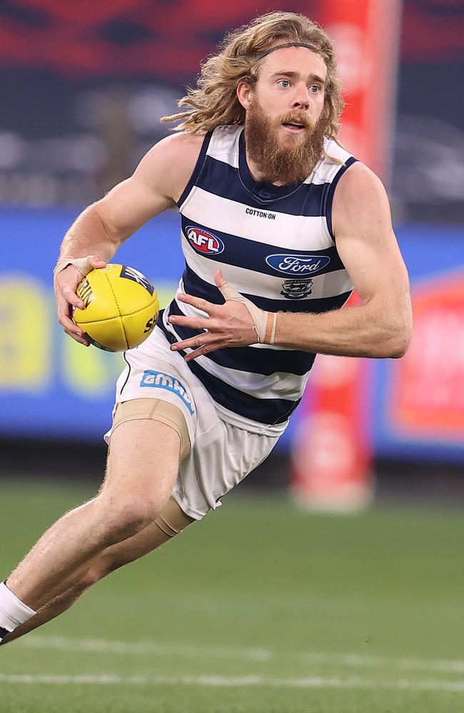 Guthrie’s improvement has been key to Geelong’s success this year. Picture: Michael Klein