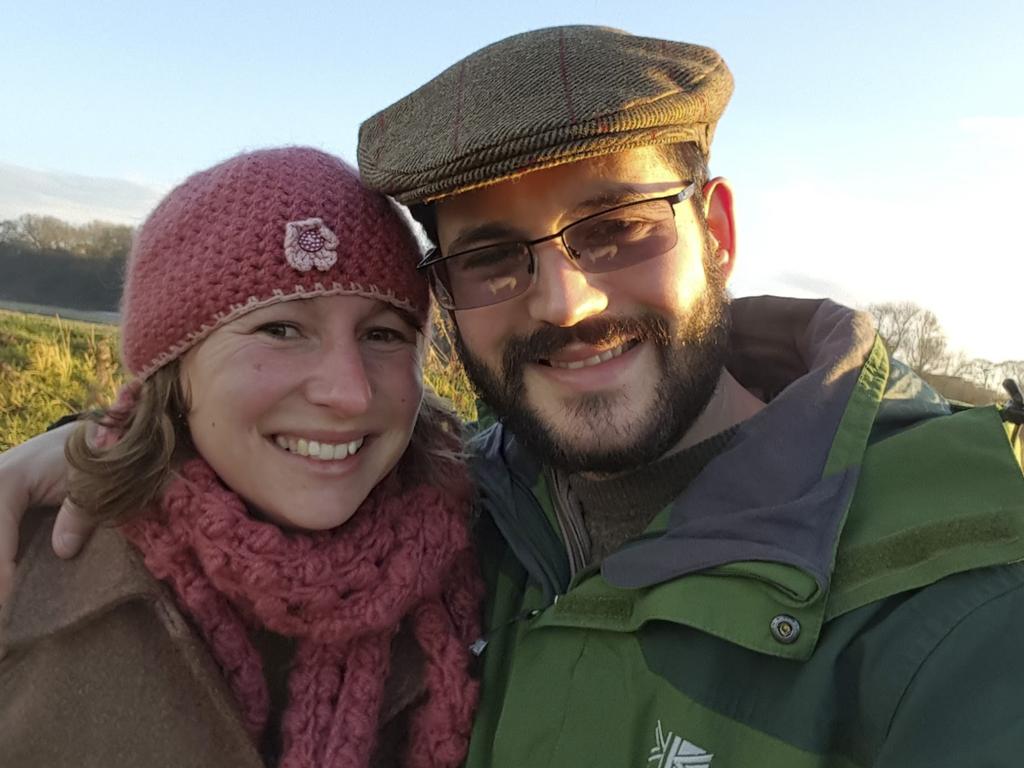 The couple says they’ve never been happier. Picture: @Sidestepping_Normal/Caters News Agency