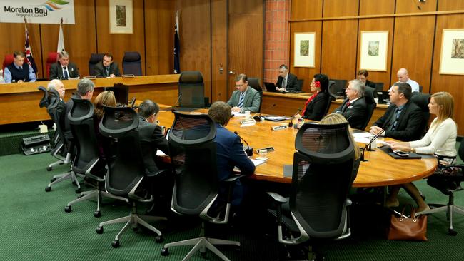 Mayor Allan Sutherland presenting the Moreton Bay Regional Council Budget and Operational Plan 2016/17. Picture: Richard Walker