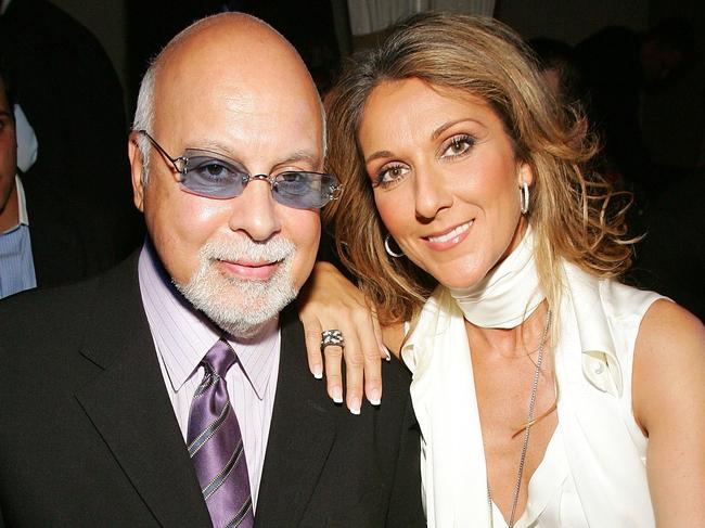 Dion’s husband and manager Rene Angélil was battling his own health issues at the time, before passing away in 2016. Picture: Ethan Miller/Getty Images