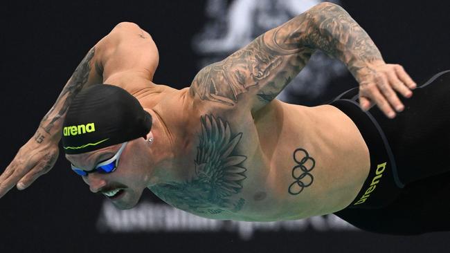 Kyle Chalmers of Australia competes in the Men's 100m Freestyle