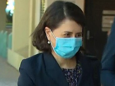 Former NSW Premier Gladys Berejiklian pictured at her electorate office for the first time since leaving office. Picture: SevenNews