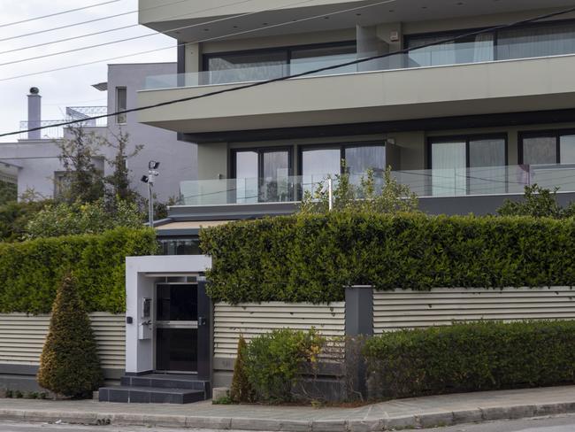 The apartment block where Jay Malkoun lives in a penthouse, overlooking the Glyfada golf course. Picture: Daphne Tolis