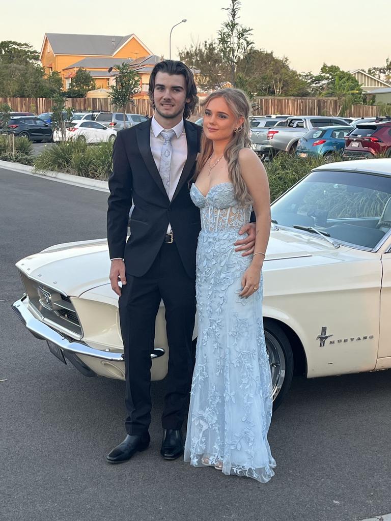 Meah Wilkinson and Noah Da Ross at the Aldridge State High School formal.
